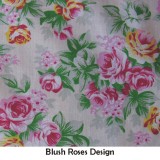 Blush Roses Design Fabric